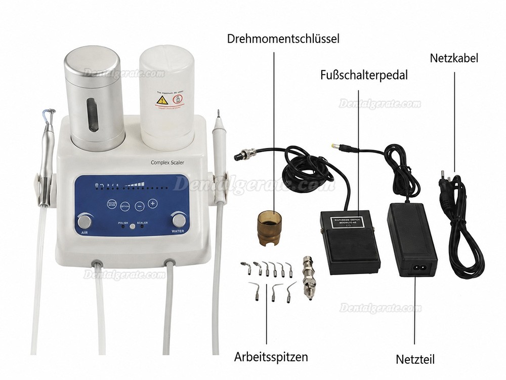 YS YS-CS-A (5E) Zahnreinigung Ultraschall Scaler Parodontalger&auml;t + Pulverpoliturfunktion